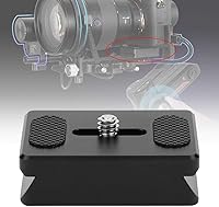 Vista 2 de Placa de liberación rápida de la cámara Profesión Gimbal Aumento Pad Riser Base Placa de liberación rápida para Zhiyun Lab S Crane 2 Crane 3