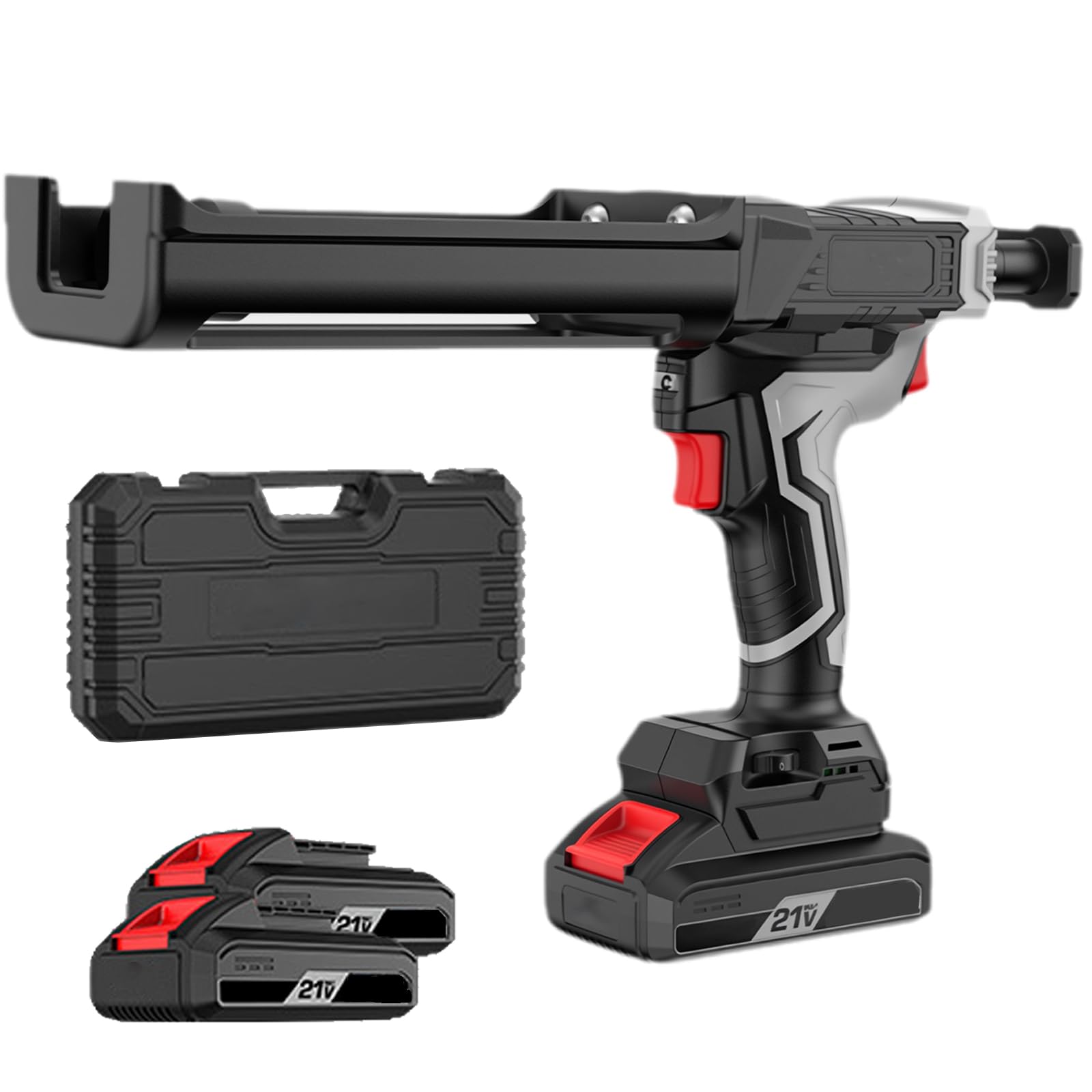Pistolet silicone anti-goutte double tube électrique pour étanchéité