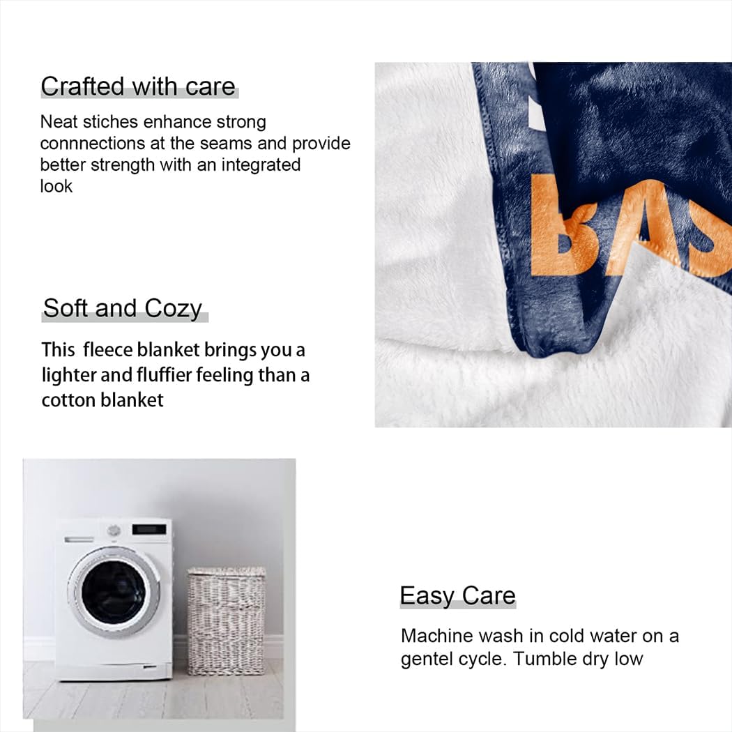 Eat Sleep Basketball Navy Blanket 60" x 80", Gifts for Basketball Lovers, Boy Teen