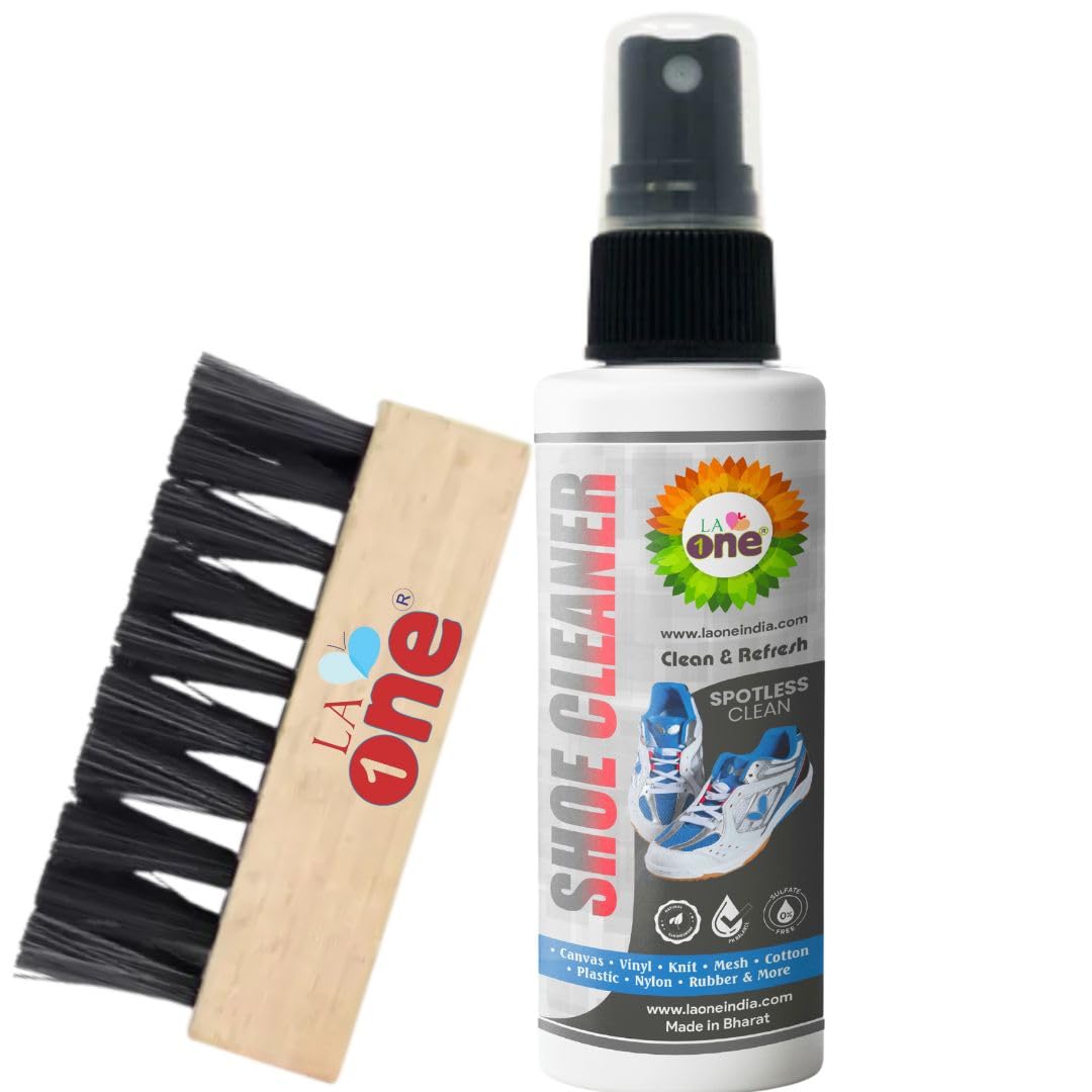 LA ONE Shoe Cleaner Sneaker Instant Cleaner Used for Nubuck, Sport Shoes, Suede, Canvas, Child Shoes Stains, Stubborn Dust Durt Remover + Shoe Brush Free (B0C9VVP2M7) Amazon Price History, Amazon Price Tracker