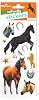 Playhouse Lucky Horses Soft Puffy 11-Piece Sticker Sheet