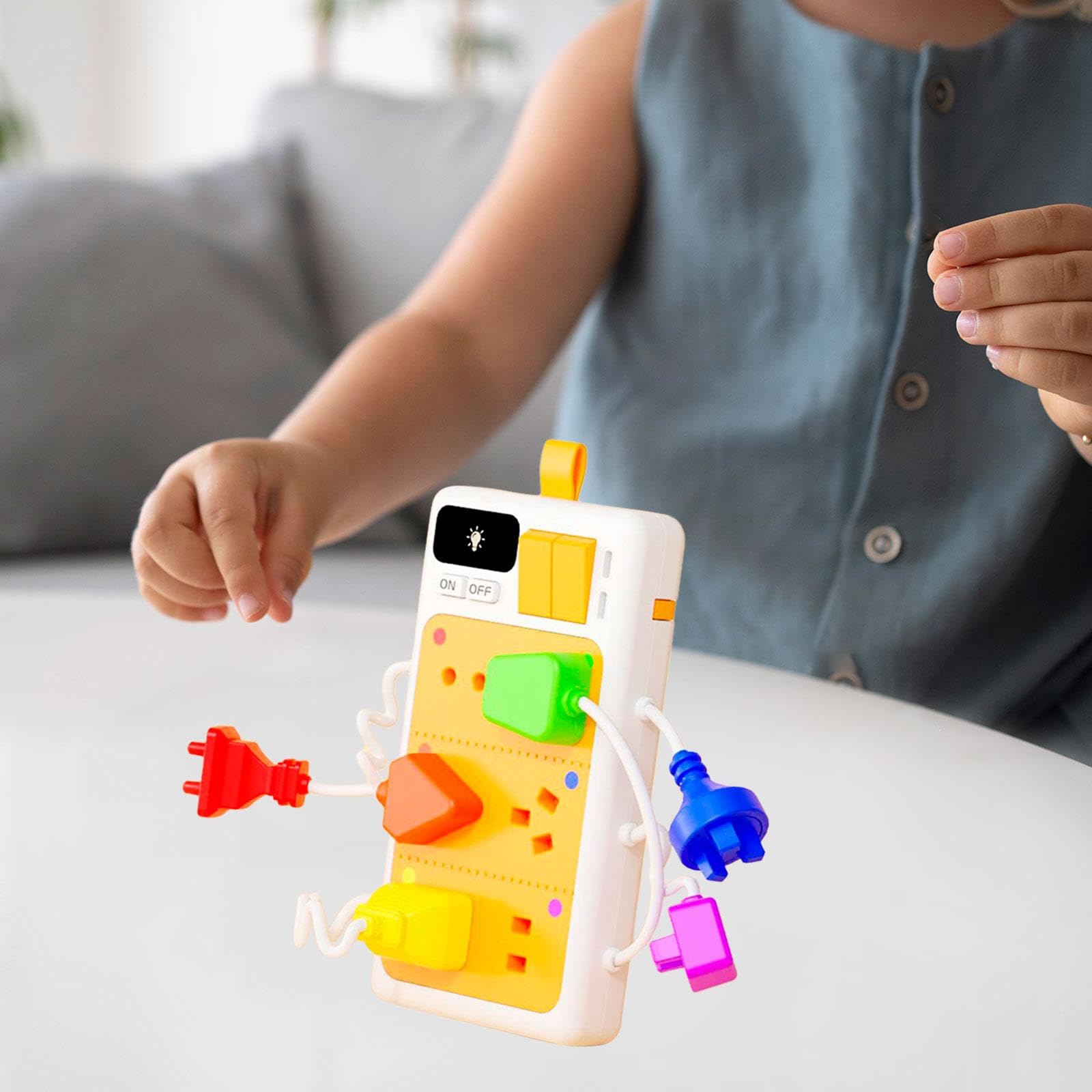 Tablero de Actividades con Accesorios, Piezas para Tablero de Actividades, Juguete de Viaje Interactivo para Desarrollar La Motricidad Fina.