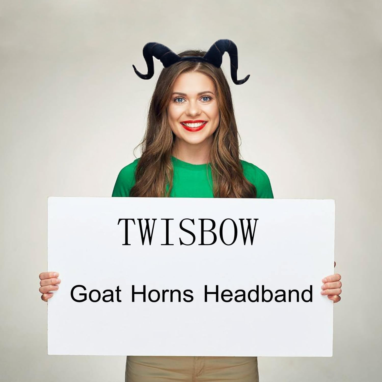 Christmas Headband Bull Horns Costume Headbands Ram Horn Hair Hoops Plush Animal Ears Cosplay Accessory - Image 7