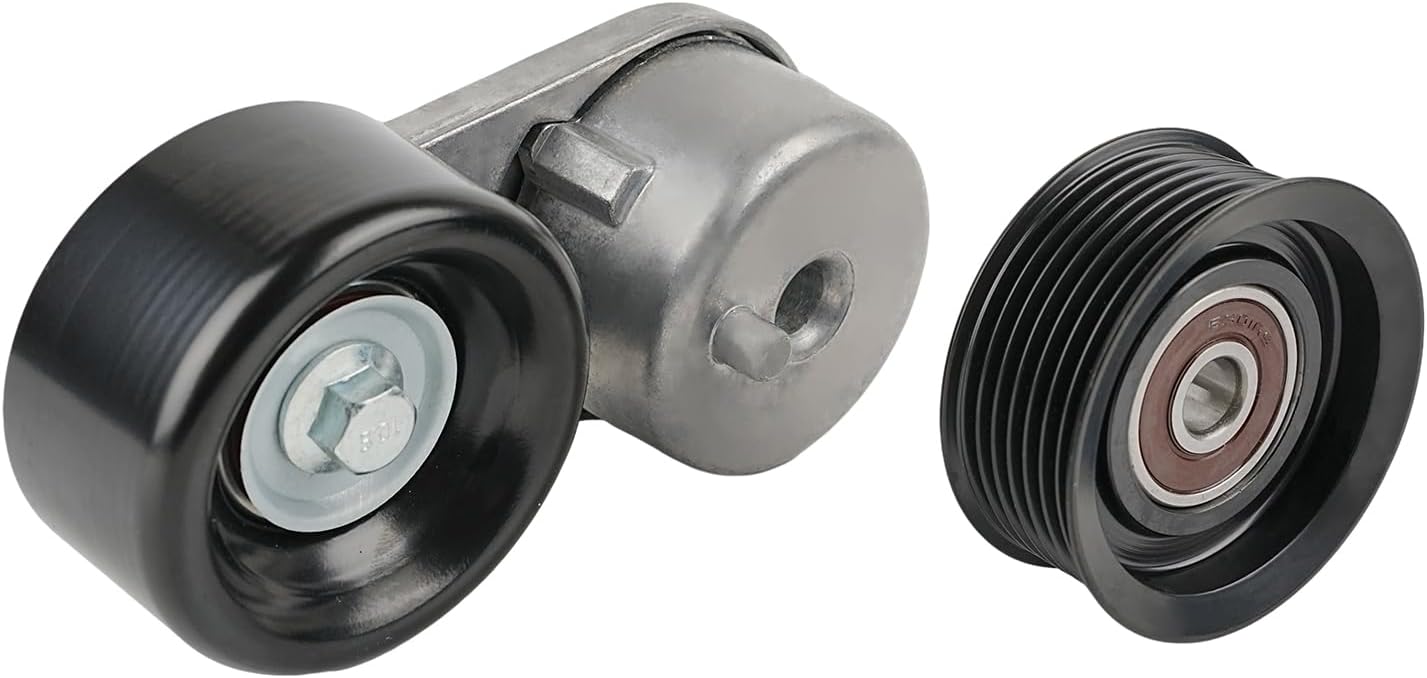 Tykick Serpentine Belt Kit with Tensioner and Idler Pulley for Nissan Frontier Pathfinder Xterra NV1500 NV2500 NV3500 2005-2012 2014-2021 4.0L V6 Replaces 90K-38378A 38378 36222 7PK2217