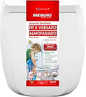 Tampa de Vaso Sanitário Assento Almofadado Retangular Para Bacia Fit Celite 1.6gpf 6.0lpf (Branco)