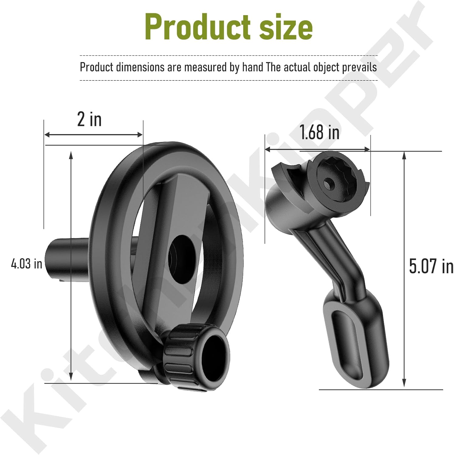 5140117-78 Replacement Table Saw Bevel Handle & 5140117-77 Table Saw Wheel for De-Walt DW745, DWE7480, DW7450, DW745-AR Replaces 5140032-55, 514003255, 514011778, 5140032-48, 00099005140032-48