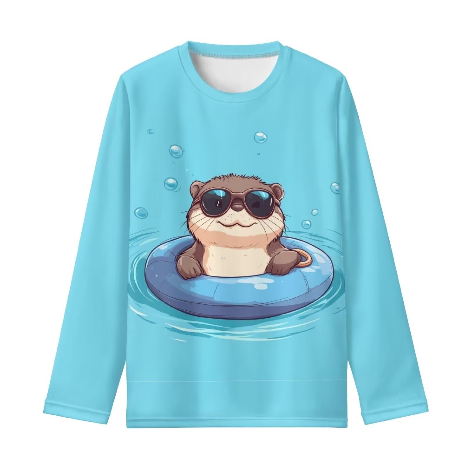 Girls Long Sleeve Shirt with Cute Graphic Casual Pullover Tops 3-16Y