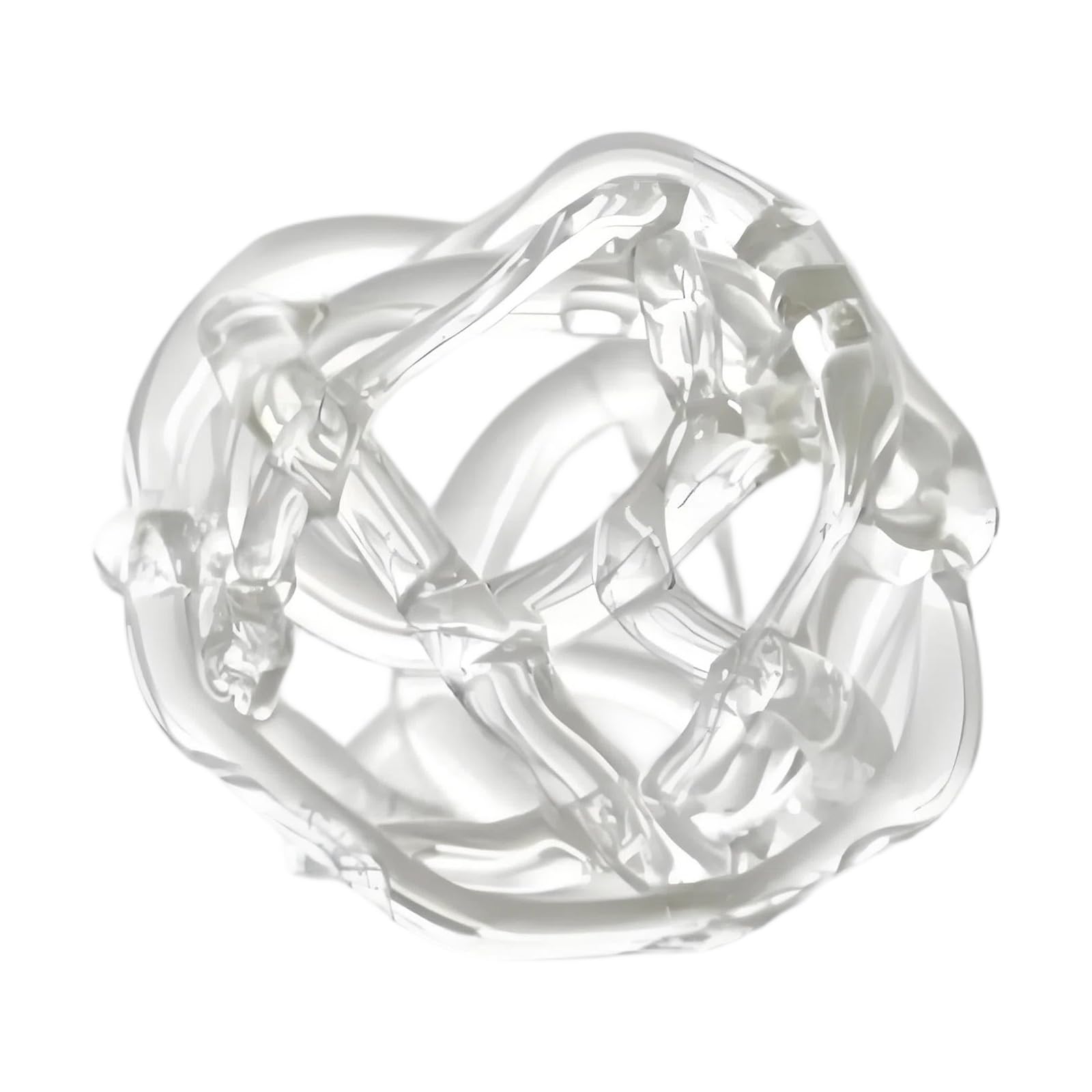 Tsophreniq Artistic Glass Ball Flower Arrangement Holder Small Vases with Irregular Twisted Design for Various Decors Styles Glass Ball Flower Stems Organizers