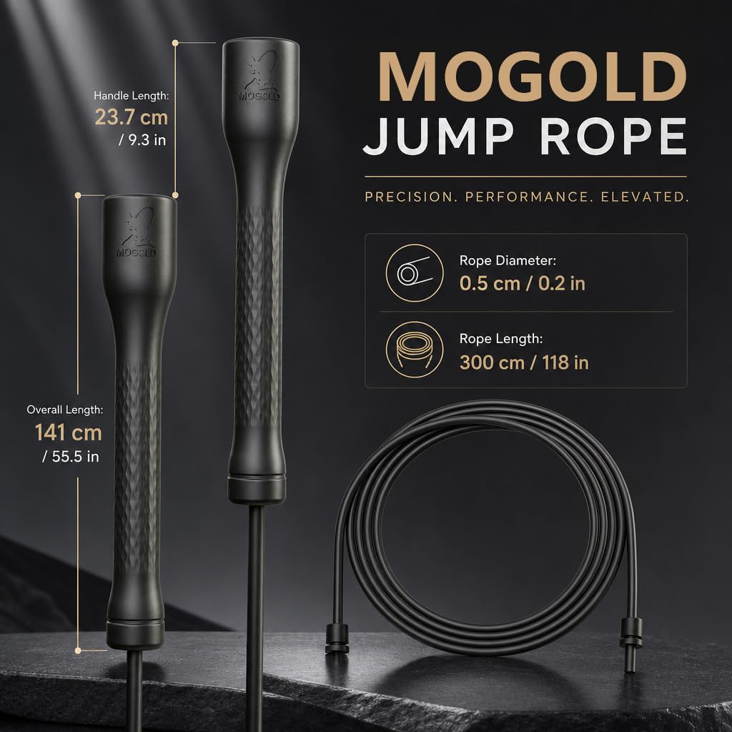 Snapklik.com : MOGOLD 5mm PVC Speed Jump Rope, Adjustable Length