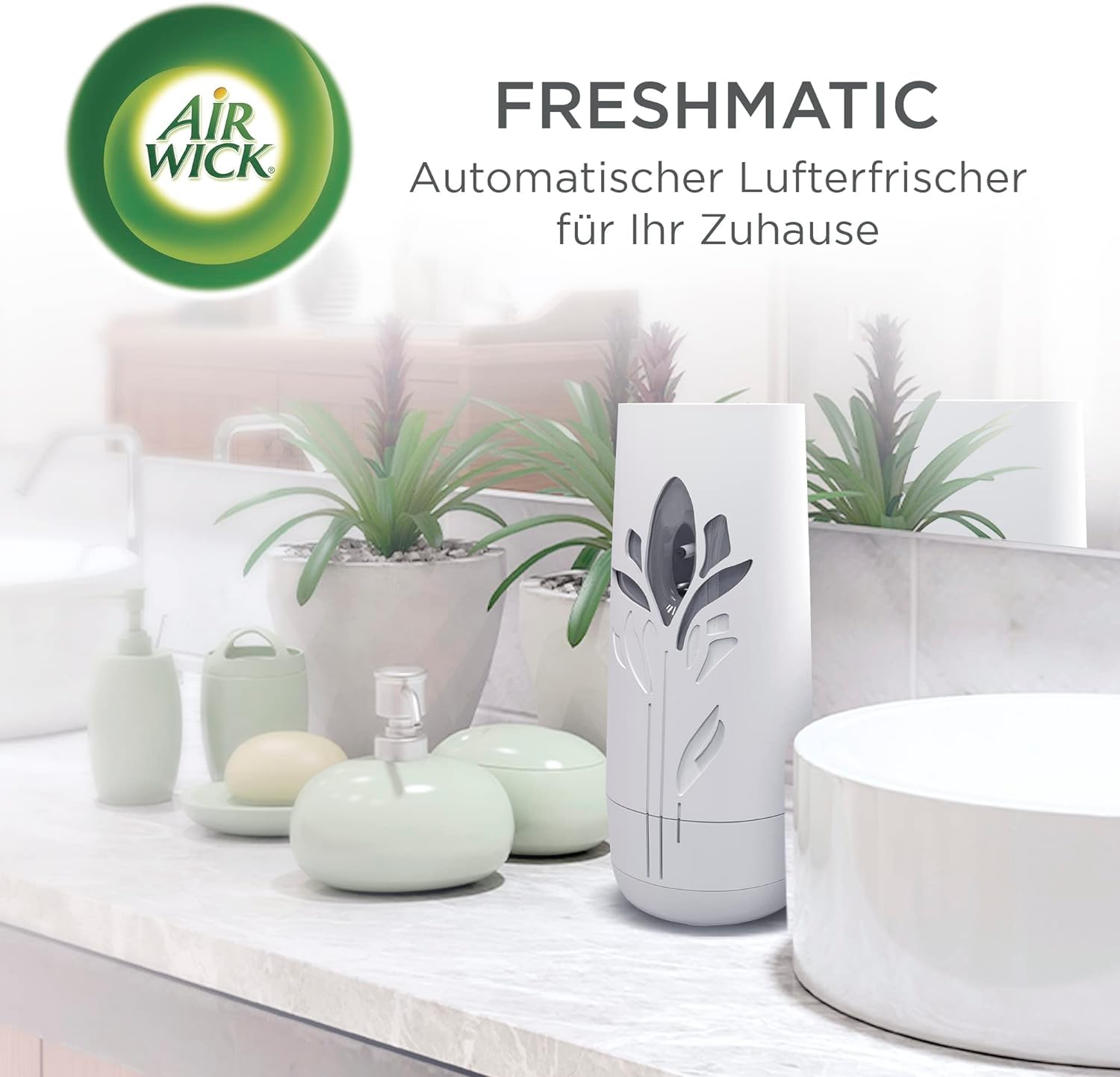 Air Wick Freshmatic Max PURE – Nachfüller für den Air Wick Freshmatic Max – Duft: Frische Wäsche – 6 x 250 ml Nachfüller Raumduft und Lufterfrischer