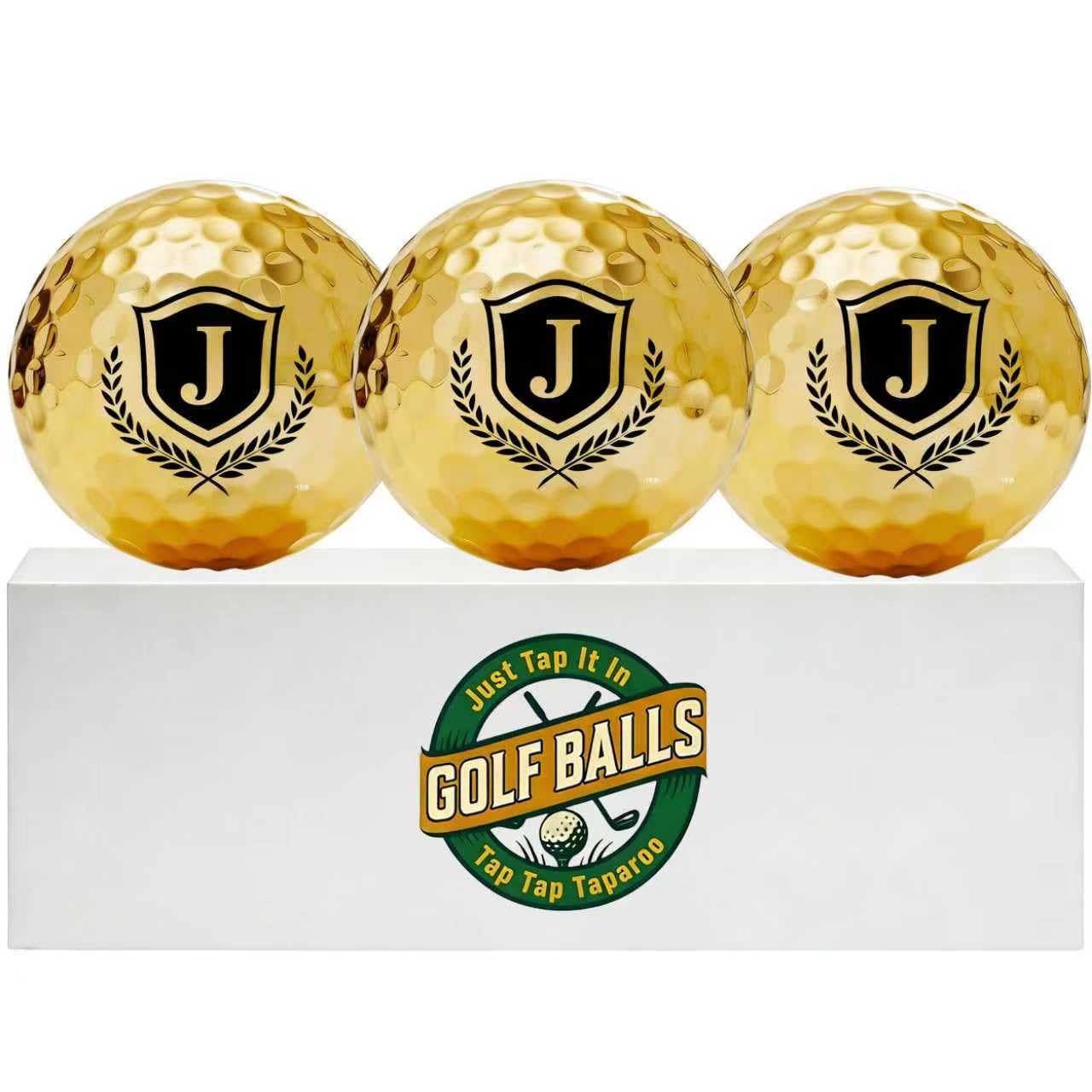 Artsotroly Personalized Colored Golf Balls for Birthday, Father’s Day Christmas Novelty Golfer Gift for Dad Coworkers Golfers Golf Lovers, J