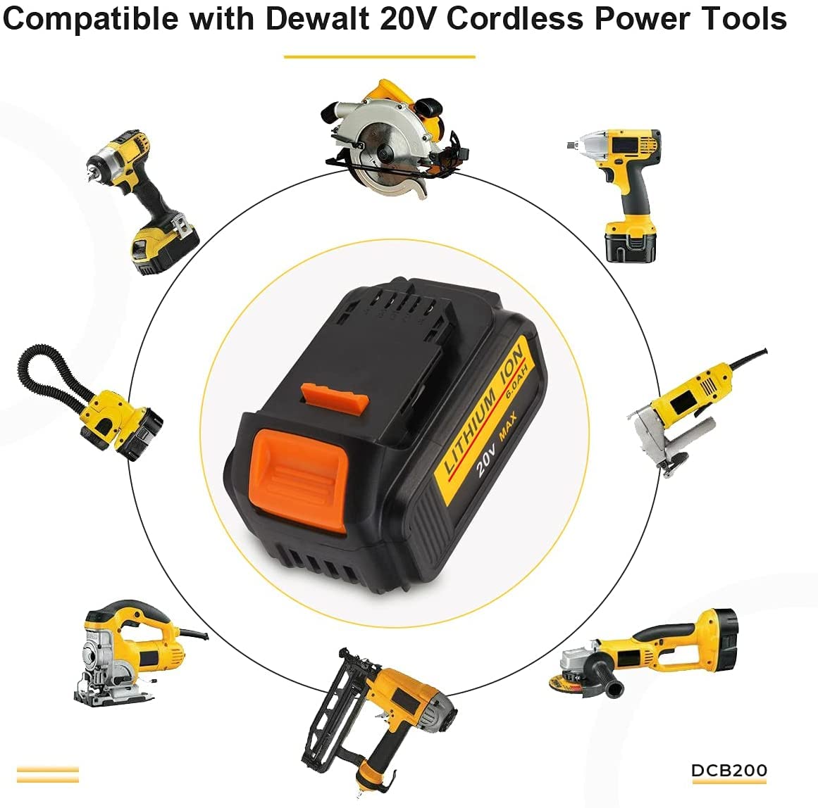 4 sztuki 18 V 6,0 Ah akumulator zapasowy do akumulatora Dewalt DCB184 DCB184B-XJ DCB180 DCB181 DCB182 DCB183 DCB185 18V XR akumulator do elektronarzędzi