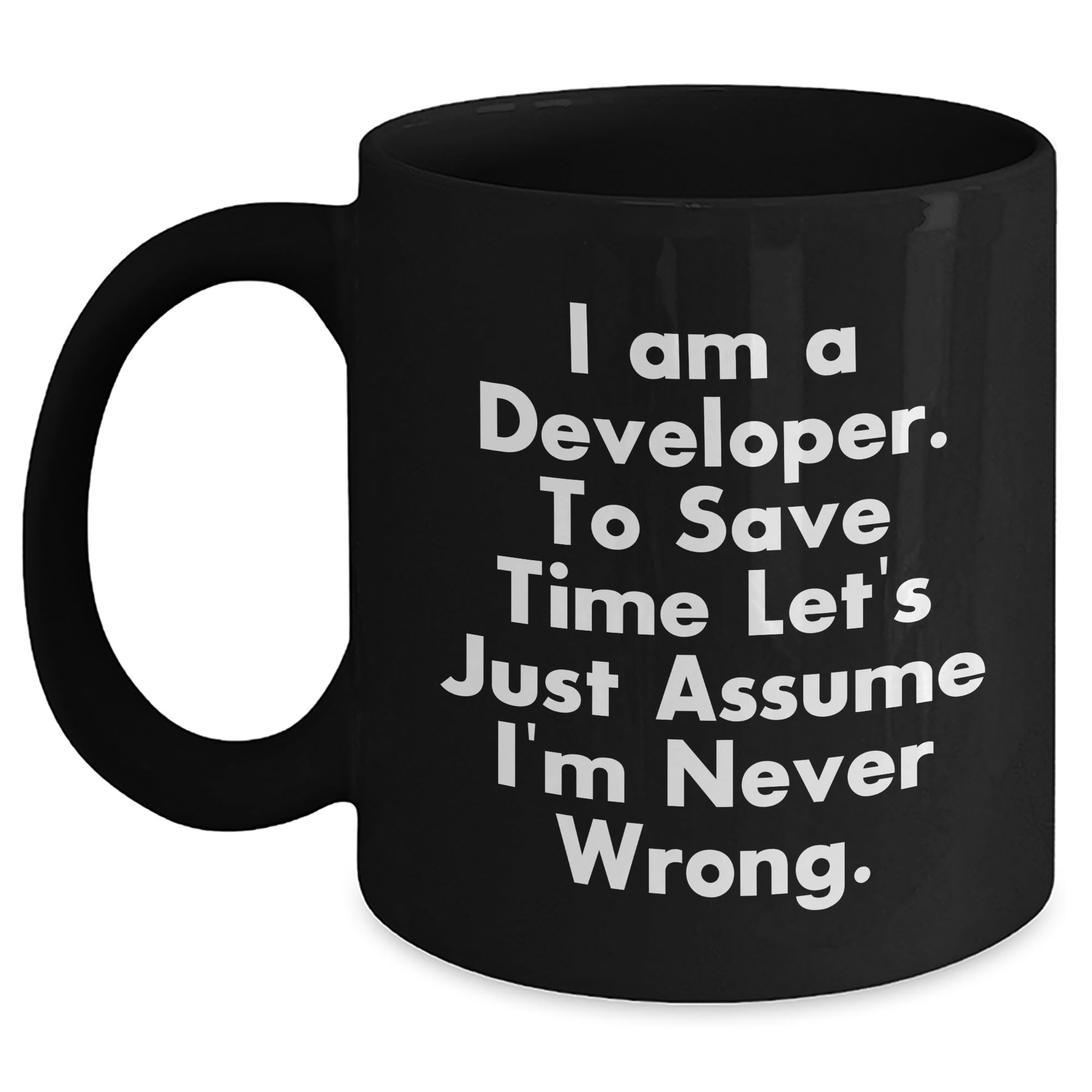 Developer's Best Friend Funny Gift for Birthday Developer Unique 11oz or 15oz Black Coffee Mug for Colleagues and Friends Gifts from the Coder