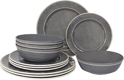 Miniatura 8 de Juego de 4 platos de ensalada de melamina para interiores y exteriores y uso diario, irrompibles, ligeros, aptos para lavavajillas, sin BPA (8.77