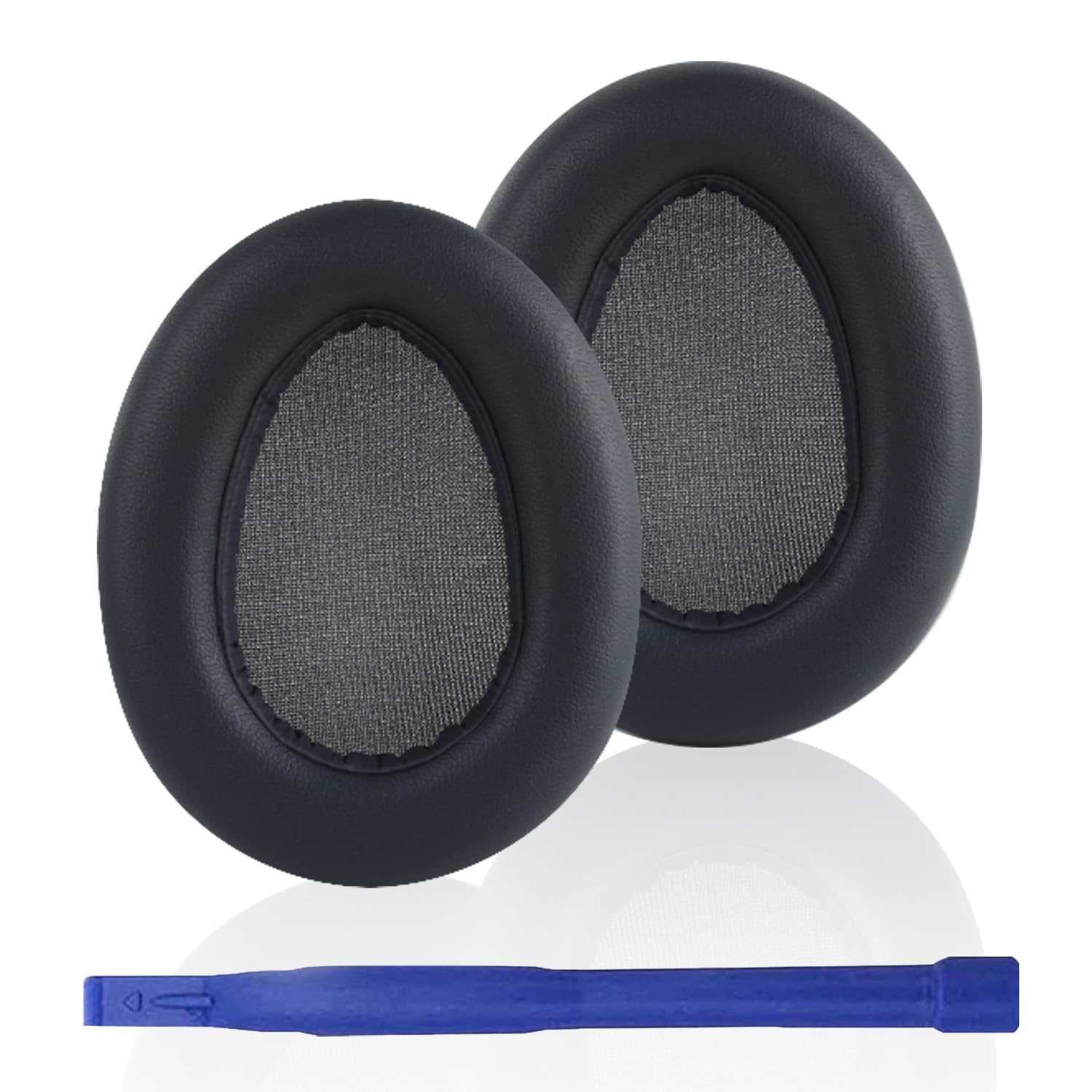 Adhiper Replacement Ear Pads for JLab JBuds Lux ANC Headphones, Protein Leather Earpads as Same as OEM with Soft Memory Foam - Graphite