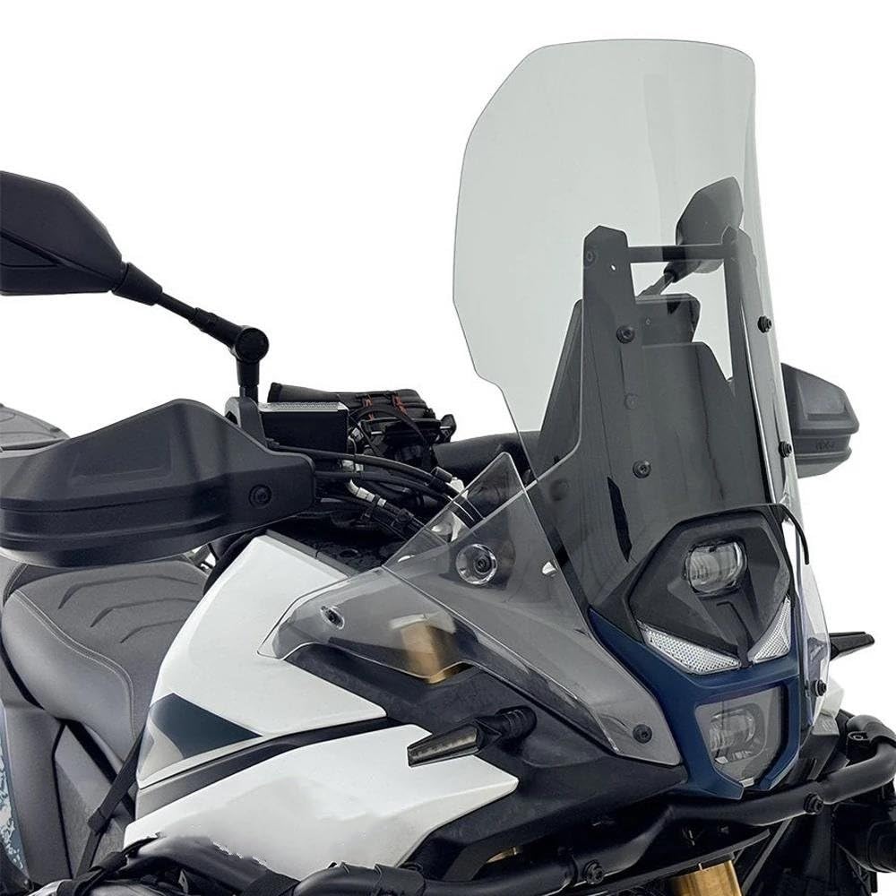 Parabrezza Moto Spoiler Per Loncin Per Voge Per DS800X Per Rally Per DSX800 800 Per DSX Parabrezza Moto(LIGHT GRAY)