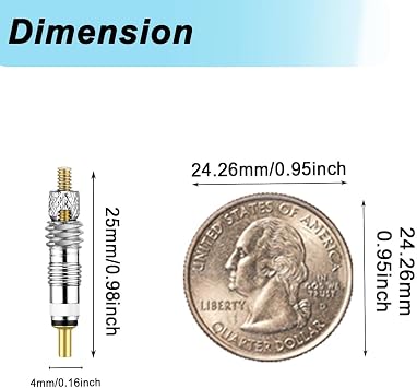Riseuvo 20pcs Presta Valve Core - Durable Replacement for Road & MTB Tires - Leak-Proof Tubeless Stem Cores - Universal Cycling Maintenance Kit