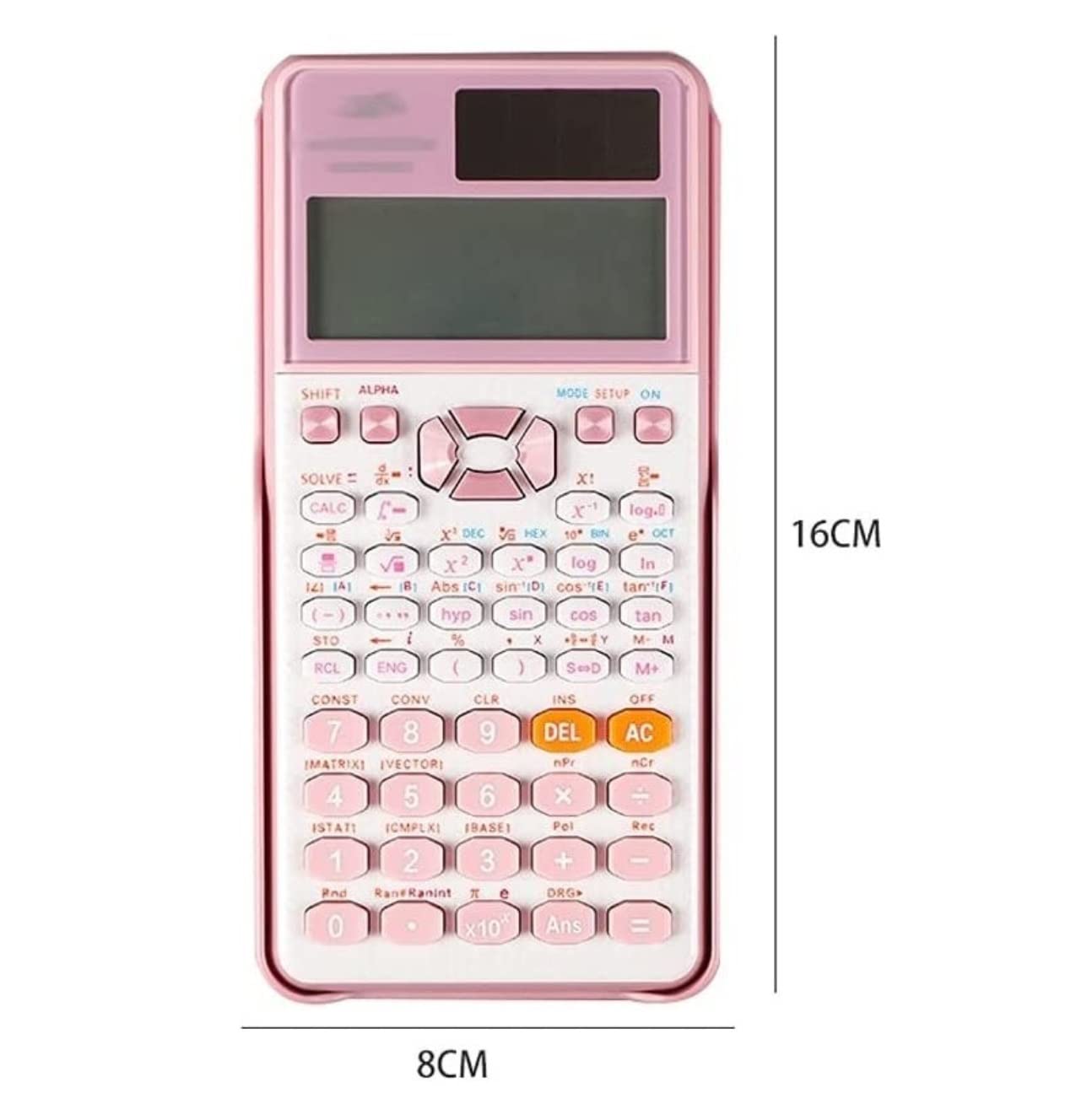 Calculadora para Oficina Calculadora Multifunción para Estudiantes Matemática Financiera Científica Hogar Y Escuela(Pink)