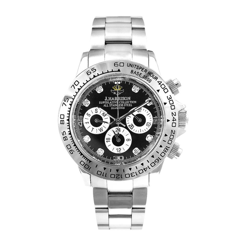 手巻き時計 4本セット ブラック Amazon.co.jp: クロノグラフ 腕時計 07銀 自動巻き 手巻き 防水