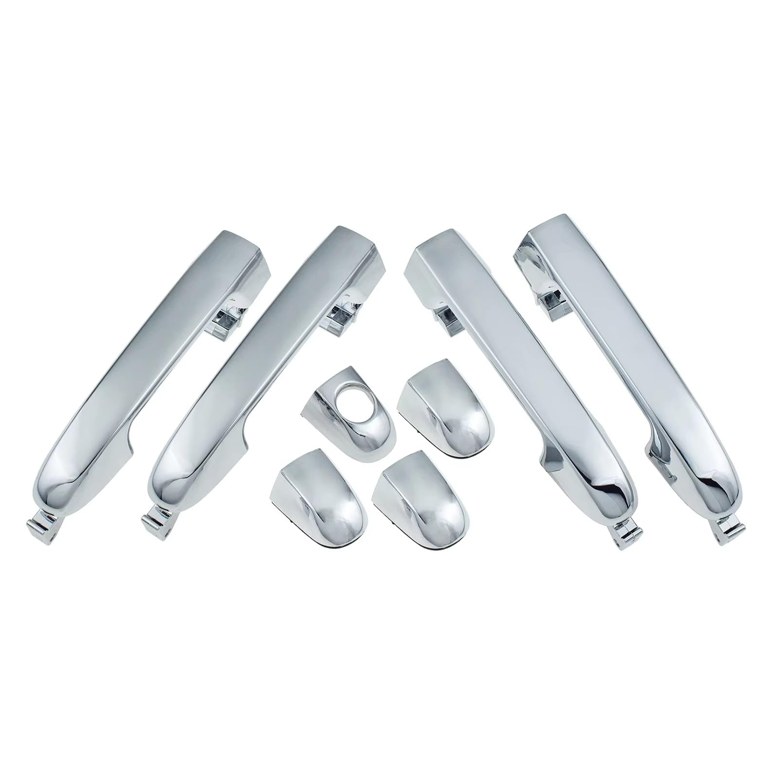 Kpuwers Exterior Door Handle Chrome Exterior Door Handle 82652-1X010 82662-1X010 for Kia for for Cerato 2010-2013 Handles Replacement(A Set)