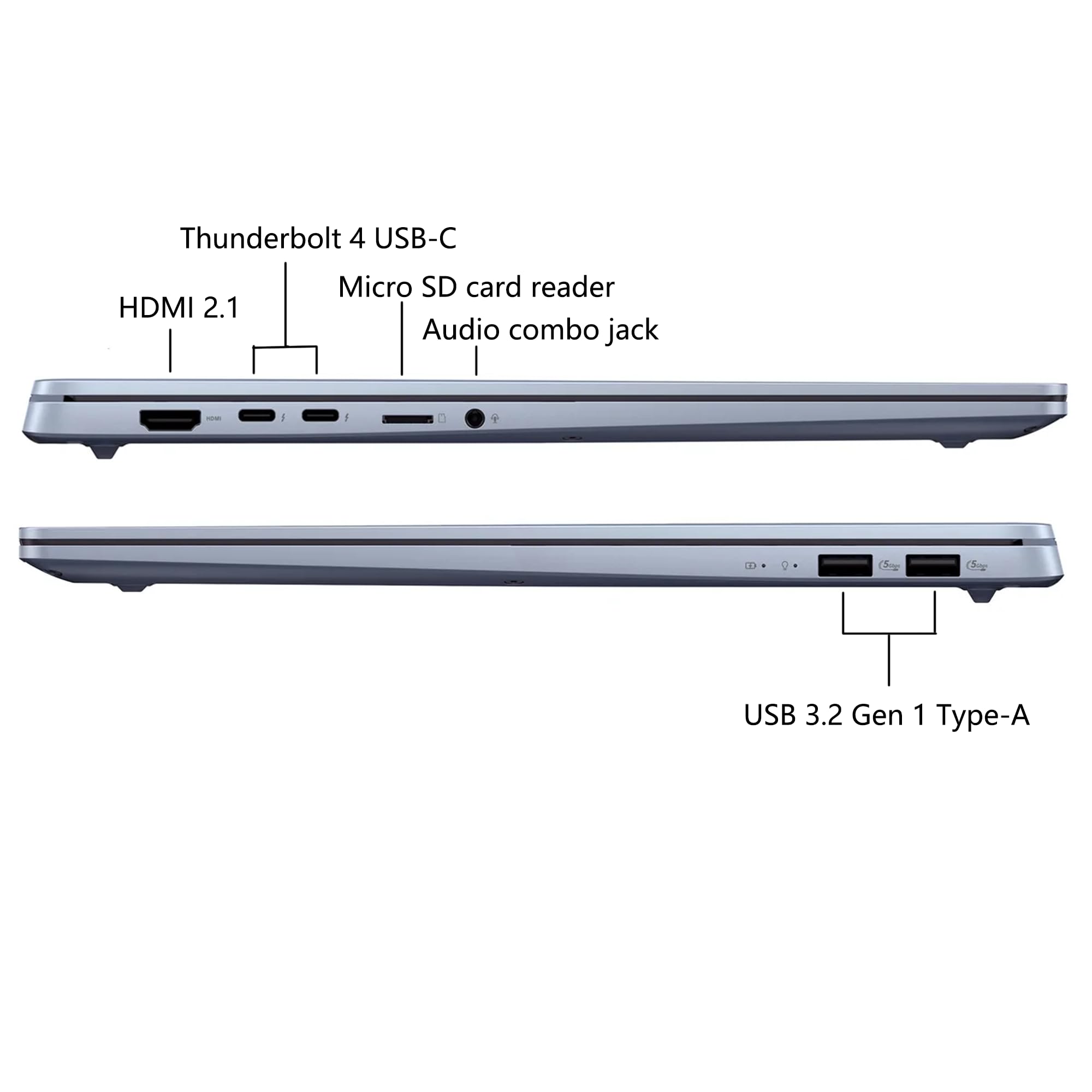 ASUS Vivobook S16 Copilot+ AI PC portatile 16" 2.8K OLED 120Hz Intel Core Ultra 9 285H 32GB RAM 2TB SSD Retroilluminazione RGB Win11 Pro
