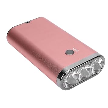 LED Hair Extension Glue Light, 395nm Lamp for Home and Salon with 10s 30s 60s 90s Timer Options, Fast Curing LED Light Rose Gold