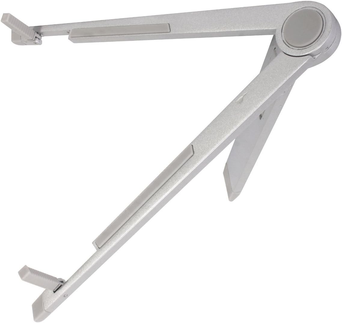 IBRA® Multi-Angle Portable Stand for iPhone/iPad/Tablets (iPad/Tablet Foldable Stand - Silver)