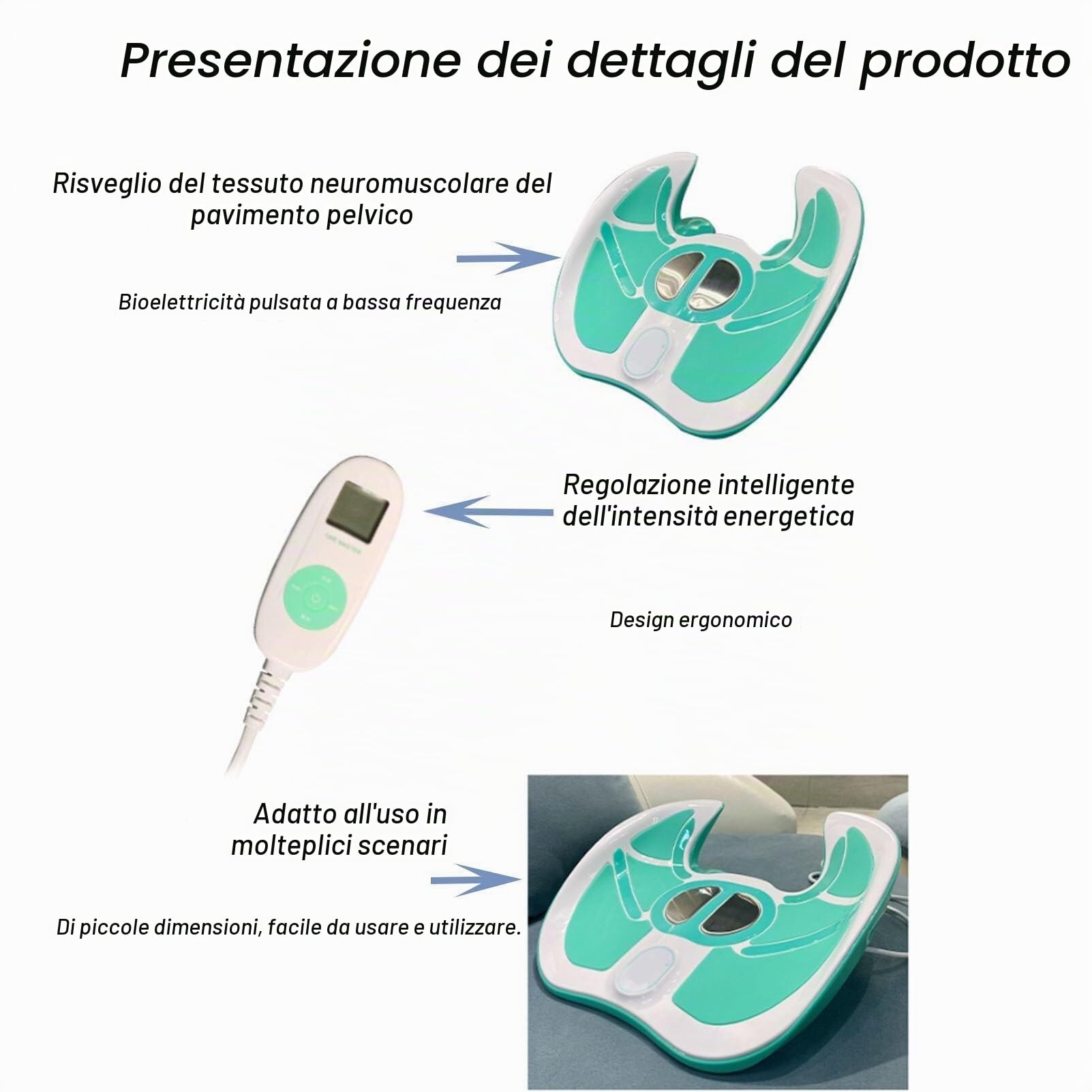 YOGAYE Rinforzante del Pavimento Pelvico for Donne, Allenatore Muscolare del Pavimento Pelvico, Impulso di Recupero Postpartum Magnetico del Pavimento Pelvico, Problemi alla Prostata Maschile