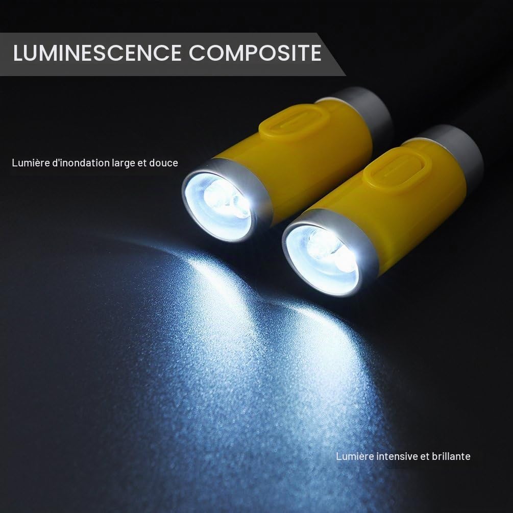 LEDGLE Lampe de Lecture LED Rechargeable, Lampe de Travail Portable avec 3 Niveaux de Luminosité Réglable-Câble USB Inclus