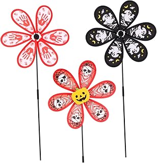 3pcs Bloody Pumpkin Windmill Halloween Toys Halloween Decor Decor Halloween Pinwheels Halloween Garden Windmill Halloween Windmill Toy Cloth Windmill for Cloth Windmill