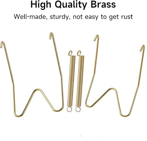 Vista 18 de 10 ganchos de pared de acero inoxidable, soportes decorativos invisibles de 12 pulgadas, viene con 12 ganchos de pared