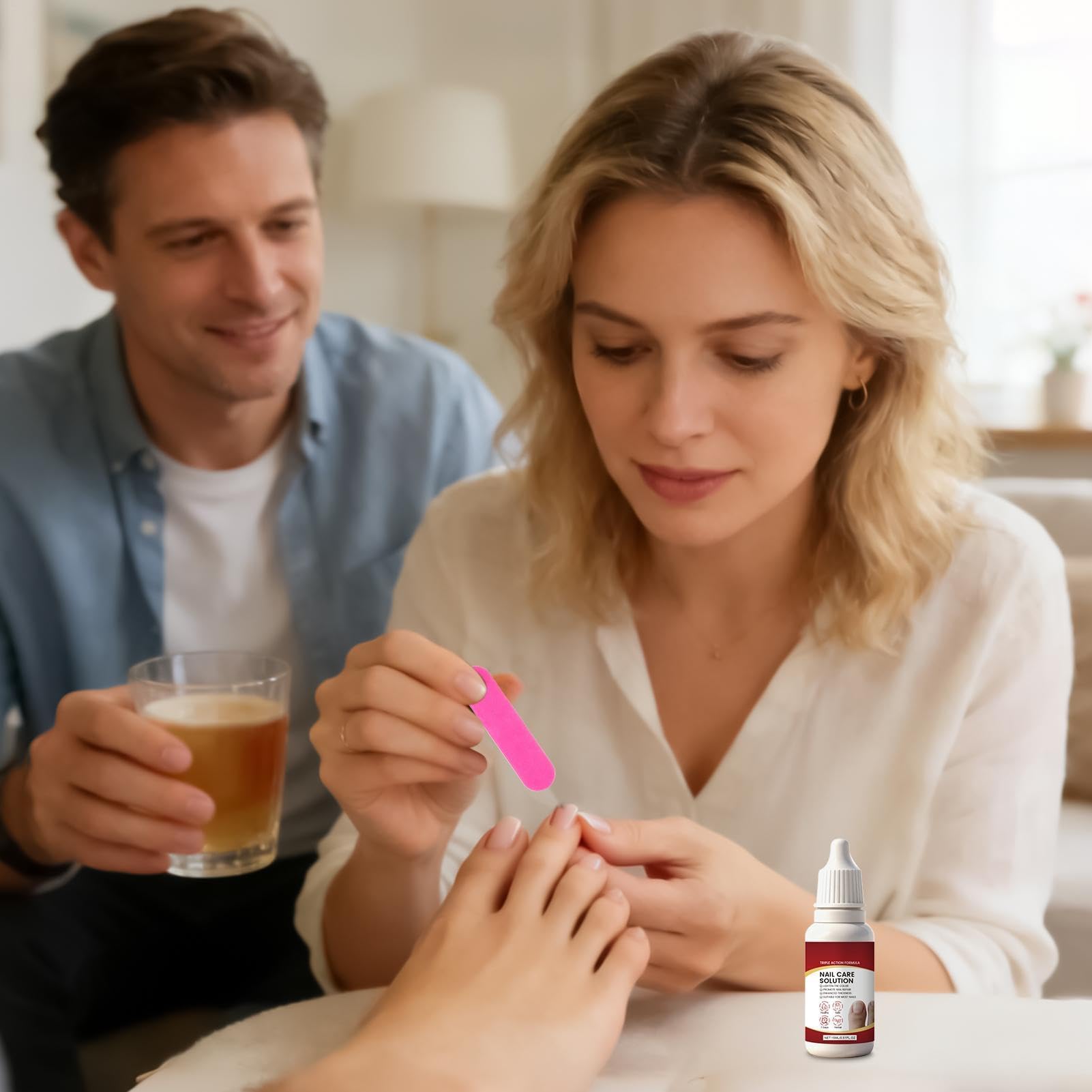 Nail Repair Solution, Strengthening Paznokci Liquid, Brightening Nails Care Fluid, delikatna formuła do pielęgnacji paznokci, ochrona paznokci do odzyskiwania paznokci w domu, do salonu, podróży po