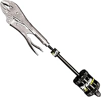 Vista 1 de PRO MAXX PlierPull - Alicates de bloqueo de 3/8 pulgadas, adaptador roscado que conecta tu agarre de tornillo de banco a martillo deslizante de 11