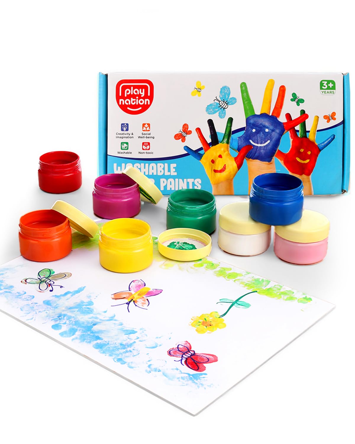 See full amazon price history chart for Play Nation Premium Color O Splash Washable Finger Painting Kit 8 Colors,400 Ml For Kids|Non - Toxic Finger Paint Set For Pre-Schoolers For Boys & GirlsBirthday Gift|Bis Certified Multicolor3+ Years Play Nation Premium Color O Splash Washable Finger Painting Kit 8 Colors,400 Ml For Kids|Non - Toxic Finger Paint Set For Pre-Schoolers For Boys & GirlsBirthday Gift|Bis Certified Multicolor3+ Years (B0CBXKF84X) Amazon Price History, Amazon Price Tracker