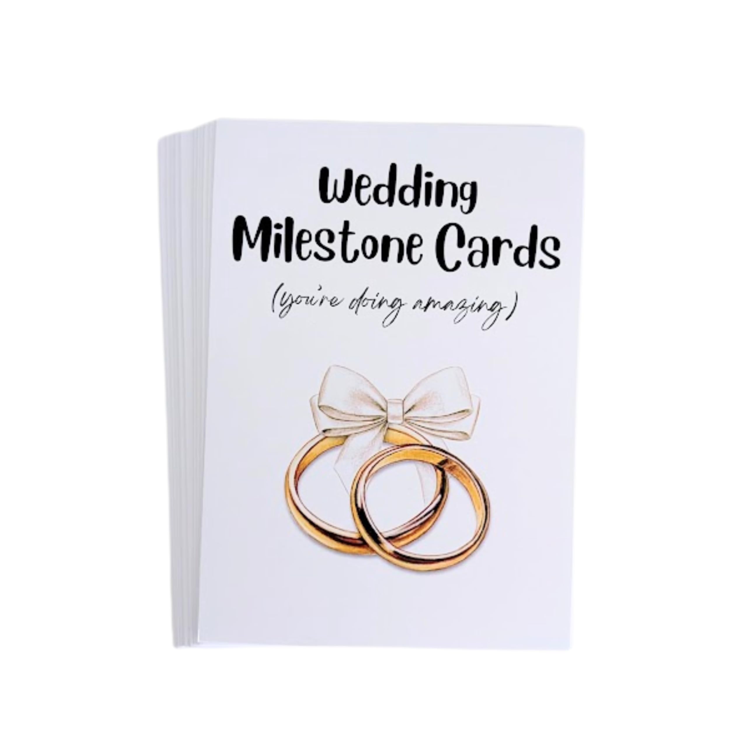 Wedding Planning Milestone Cards, Achievement Tracking Cards, Wedding Planning Gifts, Gift for Big Day Preparation, Set of 20 (Standard Packaging)