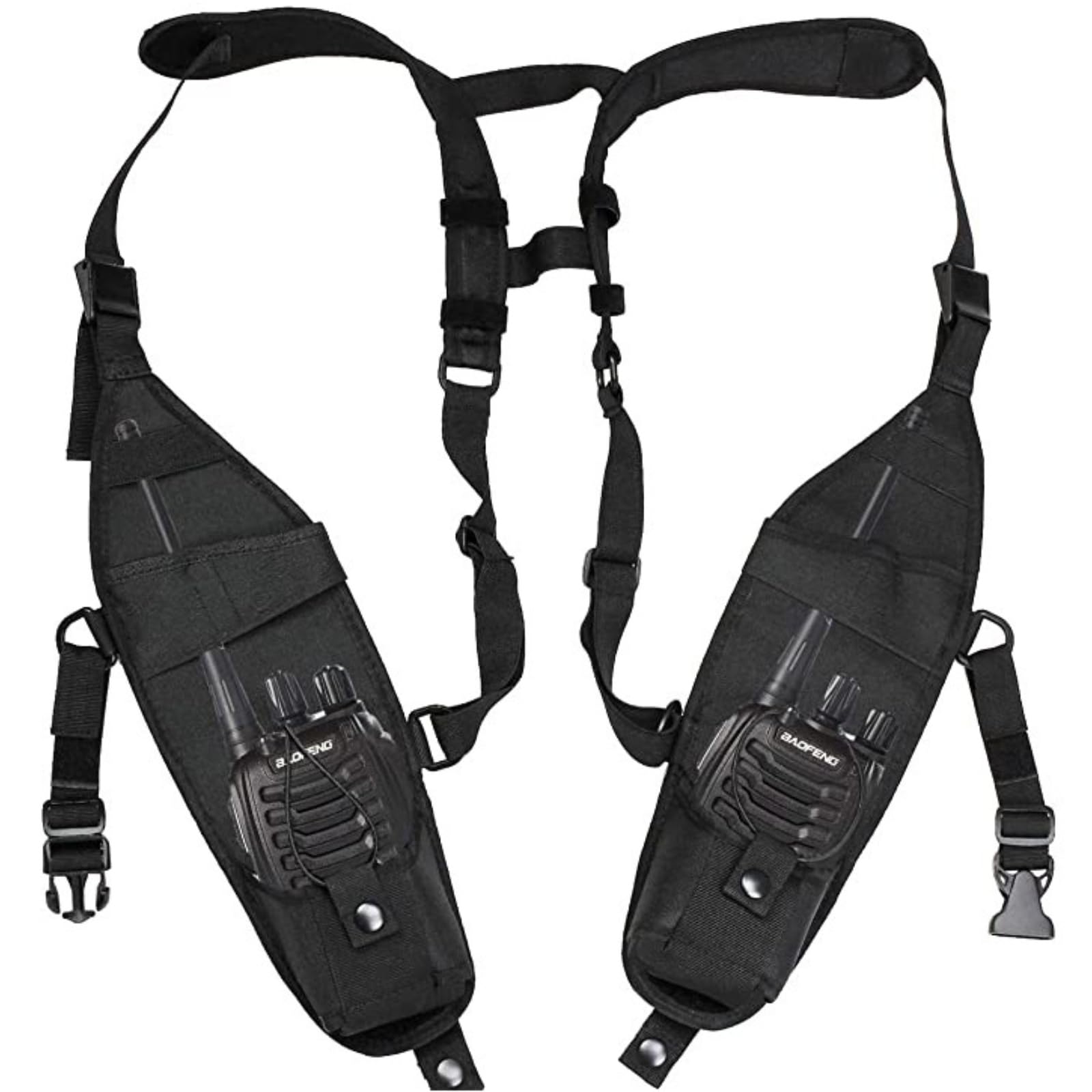 Amazon | ダブルラジオショルダーハーネスホルスター チェストホルダー