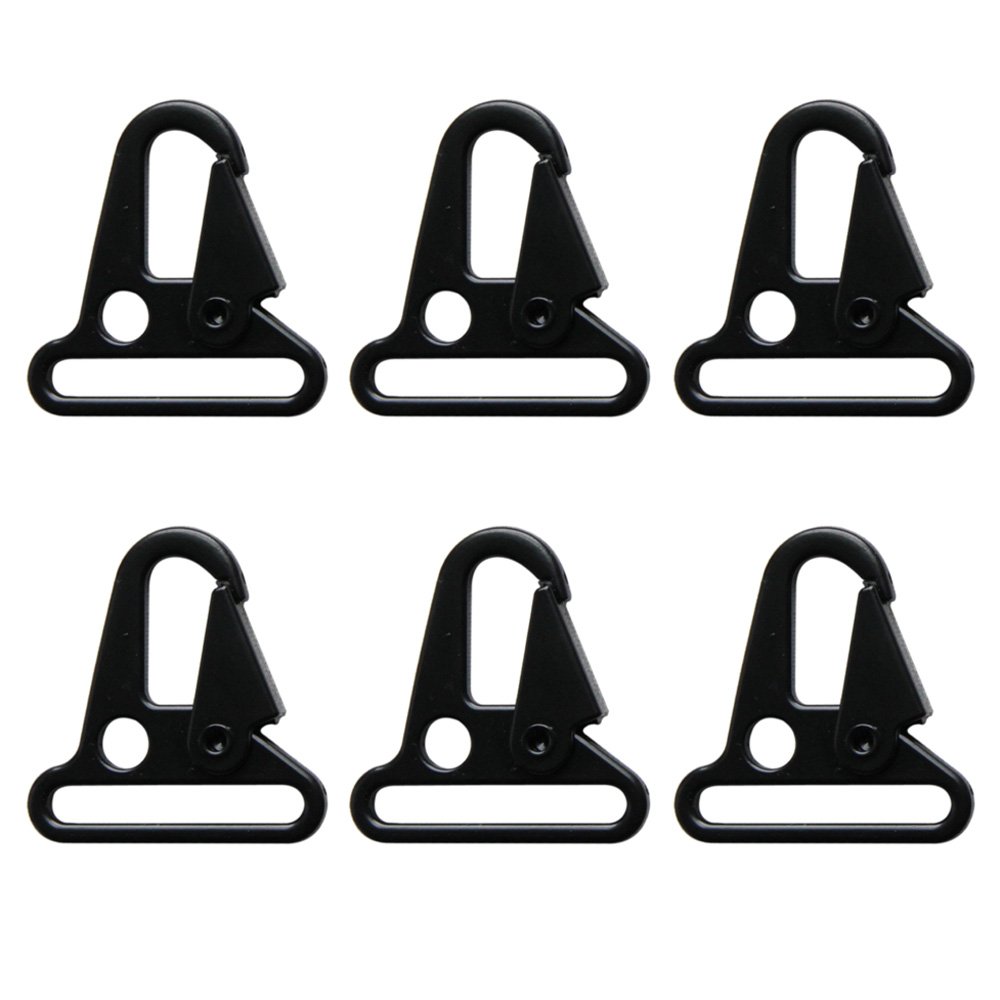 VicBre 6-Pack 1.5" H & K Style Clips Heavy Duty Sling Snap Hook for Paracord Outdoor