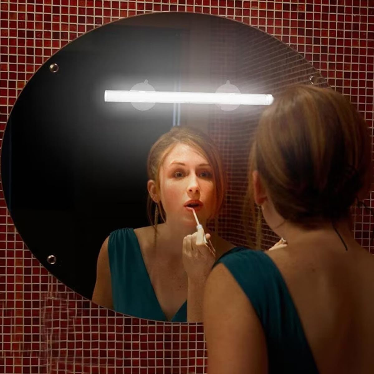 Luce Trucco LED Ventosa per Specchio Bagno, Portatile
