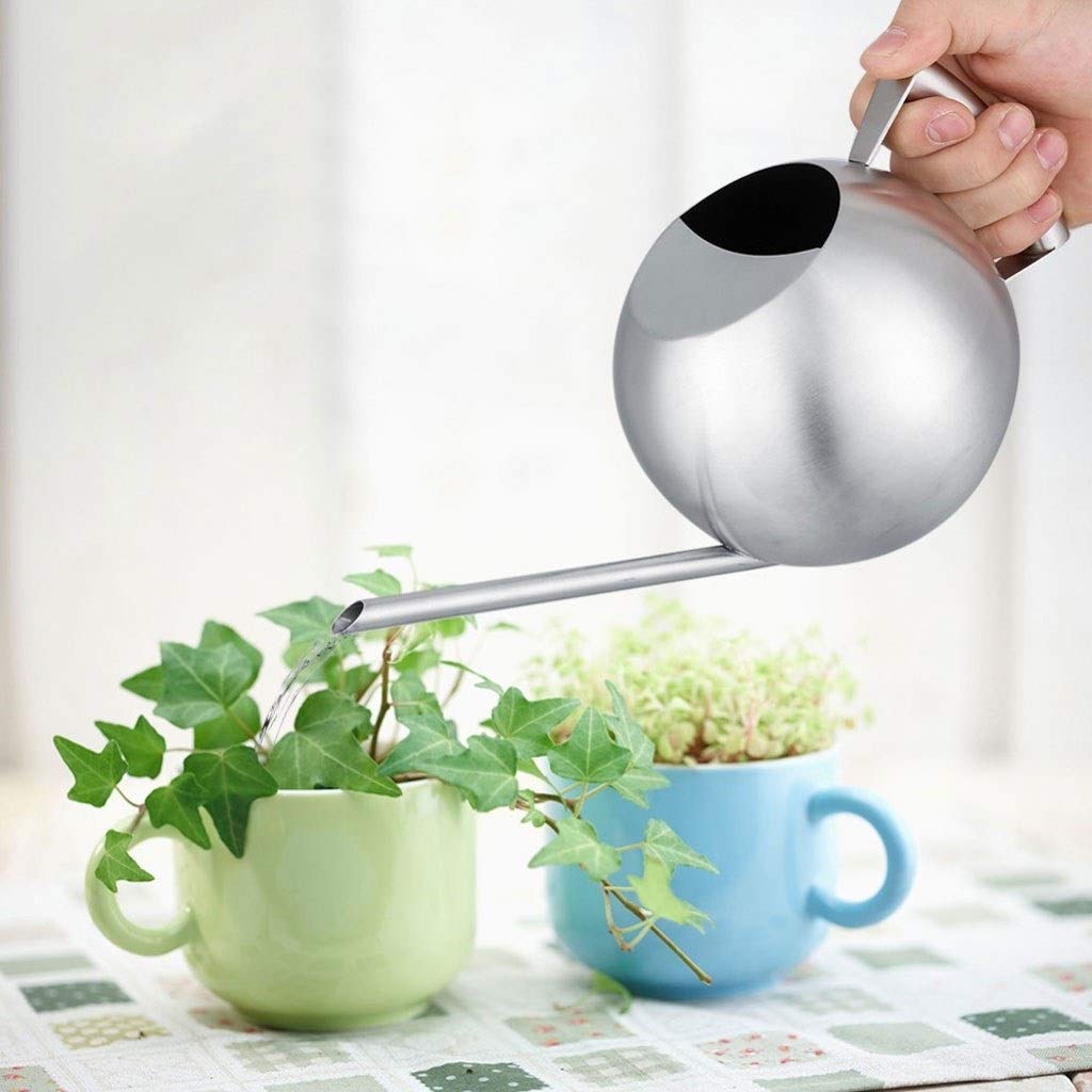 Arrosoir d'extérieur en Acier Inoxydable à Long Bec, arrosoir pour Plantes Vertes, Outil d'arrosage pour Le Jardinage, Remplissage Facile.