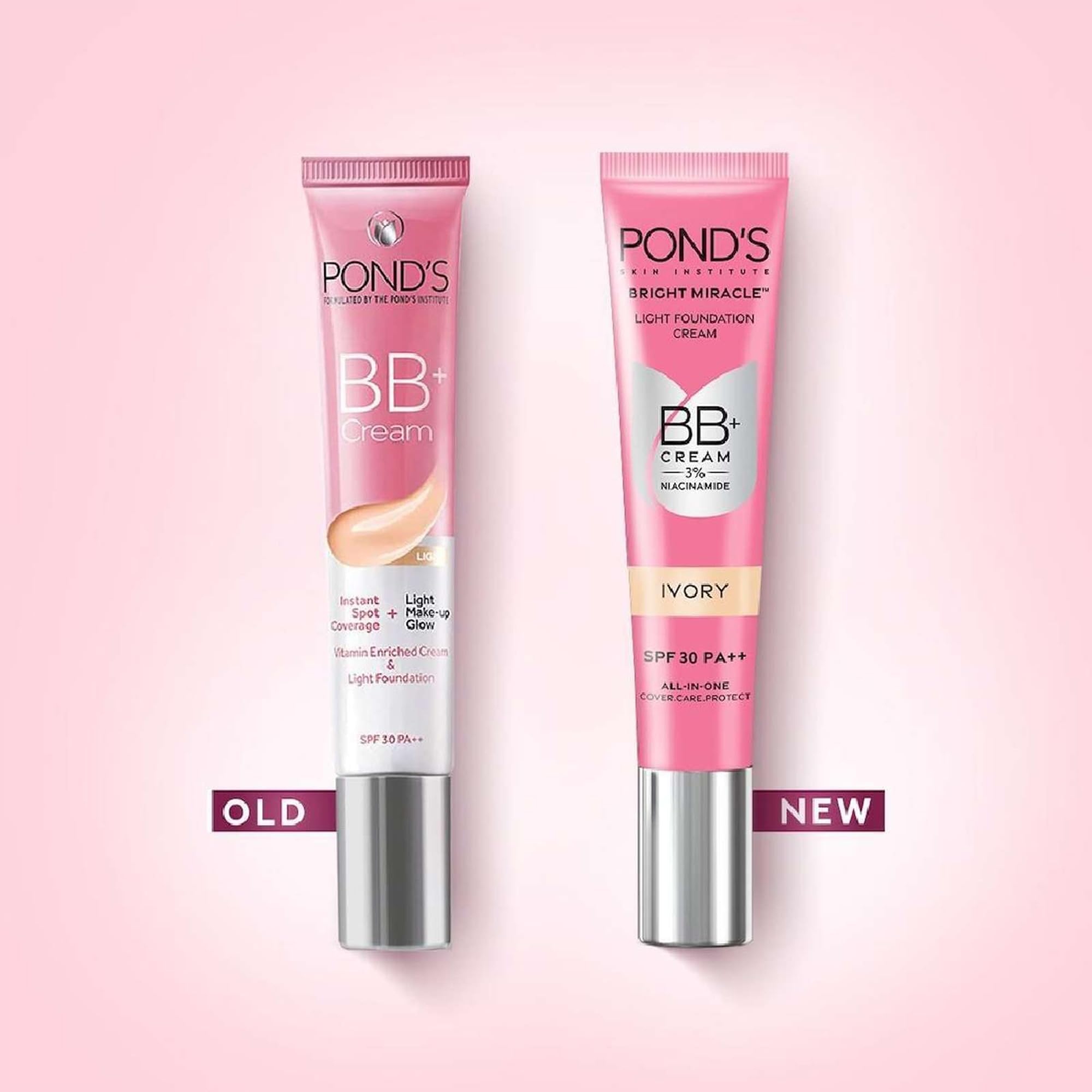 Pond's Bb+ Crema, copertura istantanea delle macchie + lucentezza naturale, 01 originale, 18 g