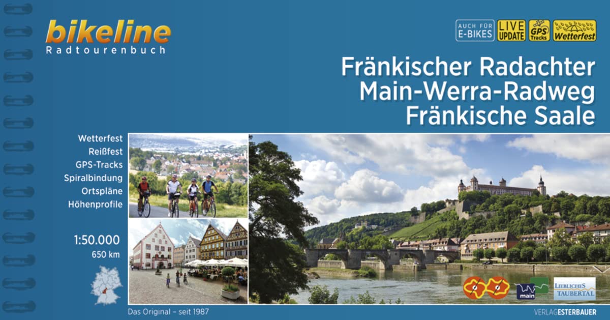 Fränkischer Radachter / Main-Werra-Radweg / Fränkische Saale: 650 km, 1:50.000, wetterfest/reißfest, GPS-Tracks Download, LiveUpdate (Radtourenbücher)