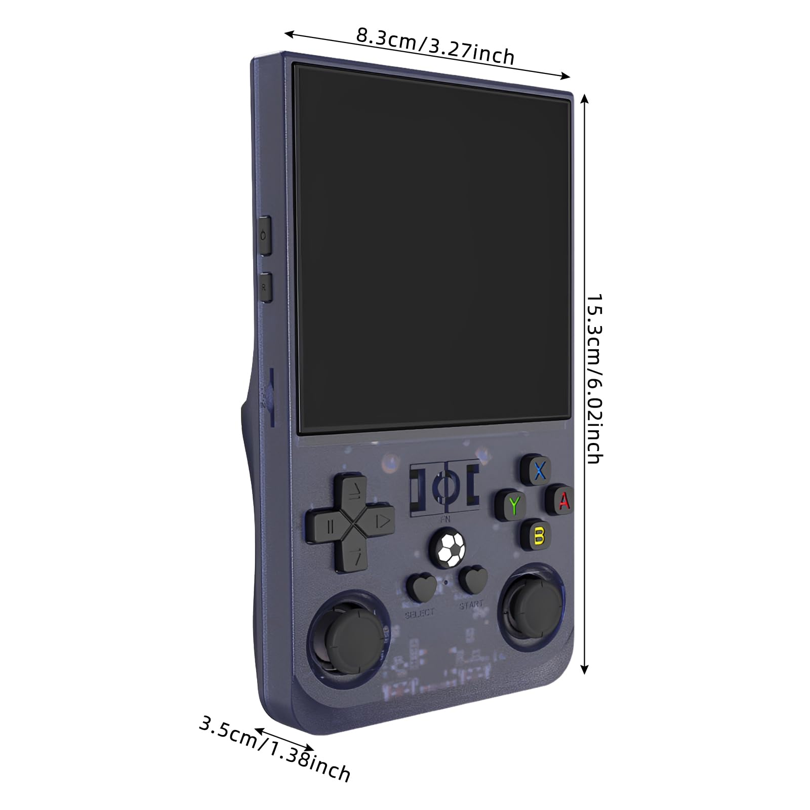 Retro Handheld Spielkonsole 128GB, IPS Bildschirm, Linux System (Grau) | Tragbare Retro Konsole mit 4000mAh Akku, mehreren Emulatoren und Tasche für Gaming unterwegs, Familie und Freizeit