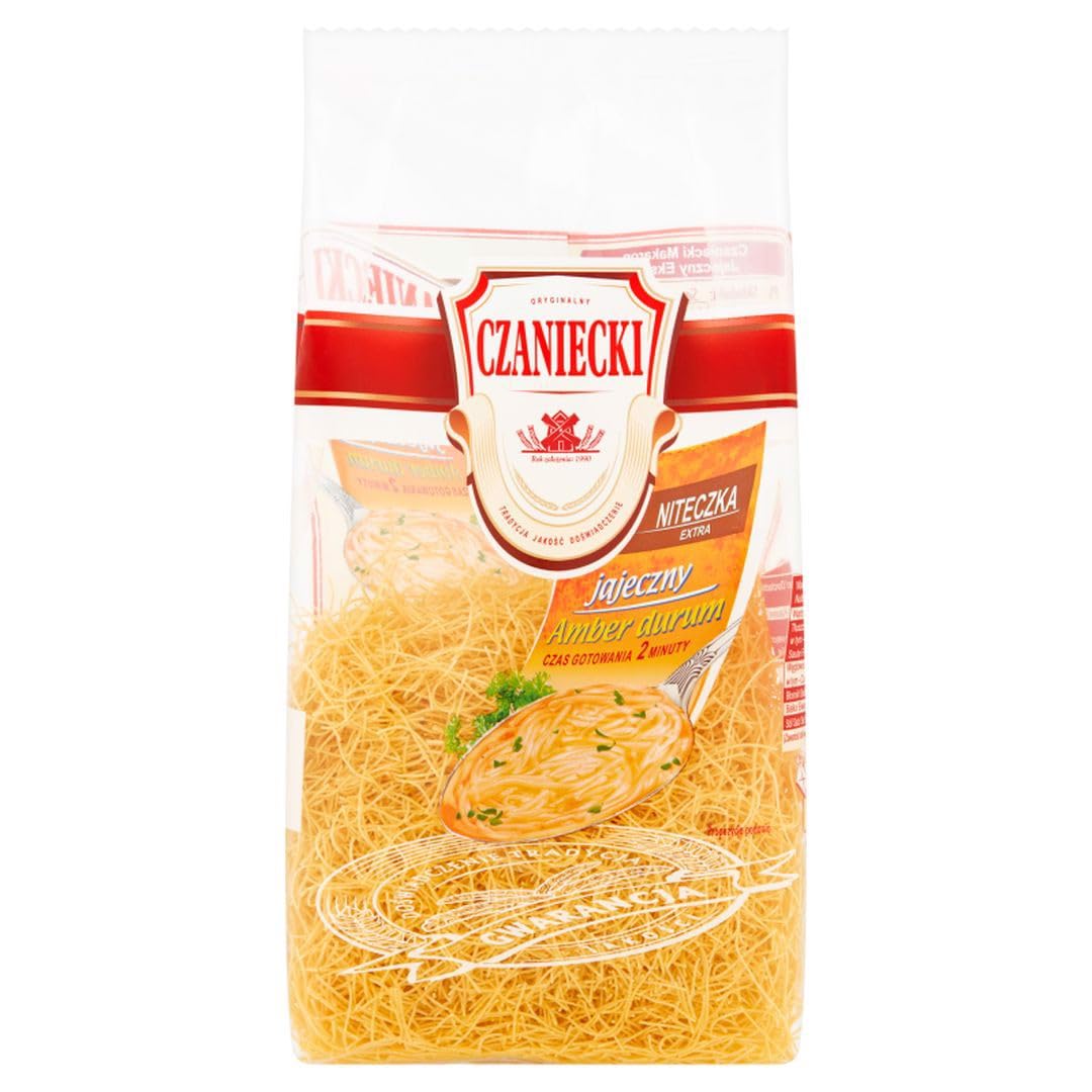 CZANIECKI Bernsteinfarbene Hartweizen-Eiernudeln Extra 250 g