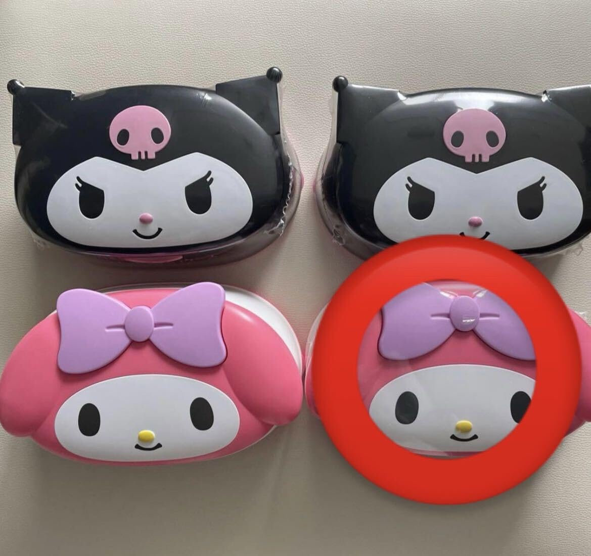 マイメロ　ウェットティッシュケース　デコ サンリオ - マイメロ ウェットティッシュケース デコ キラキラ 可愛い
