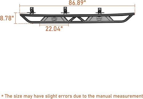 Miniatura 7 de u-Box Gladiator - Estribo tubular con escalones laterales para Jeep JT Gladiator PU 2020 2021 2022 2023 2024