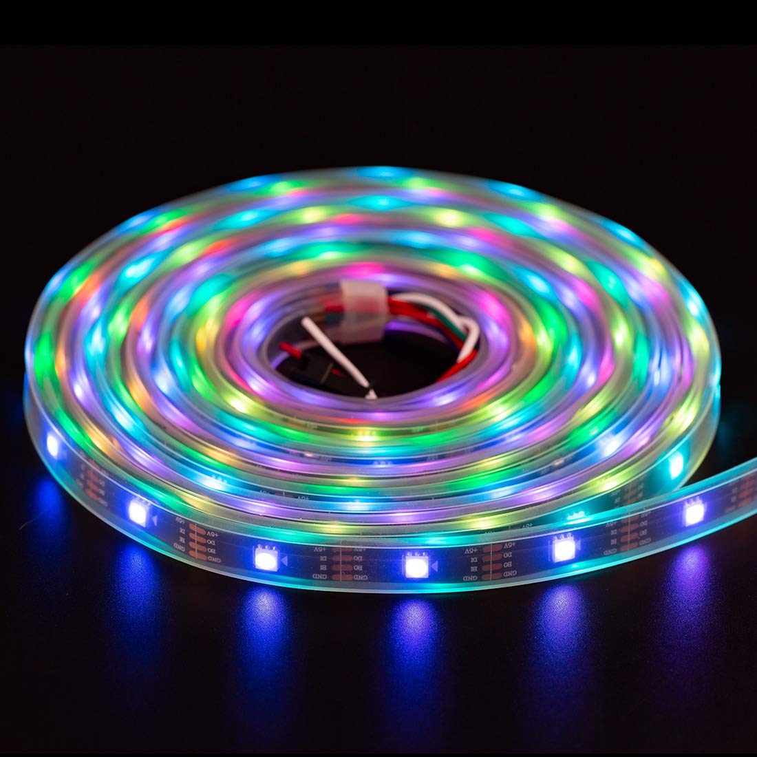 BTF-LIGHTING WS2813 (Actualización de WS2812B) Tira LED RGB 5M 30Píxeles/m