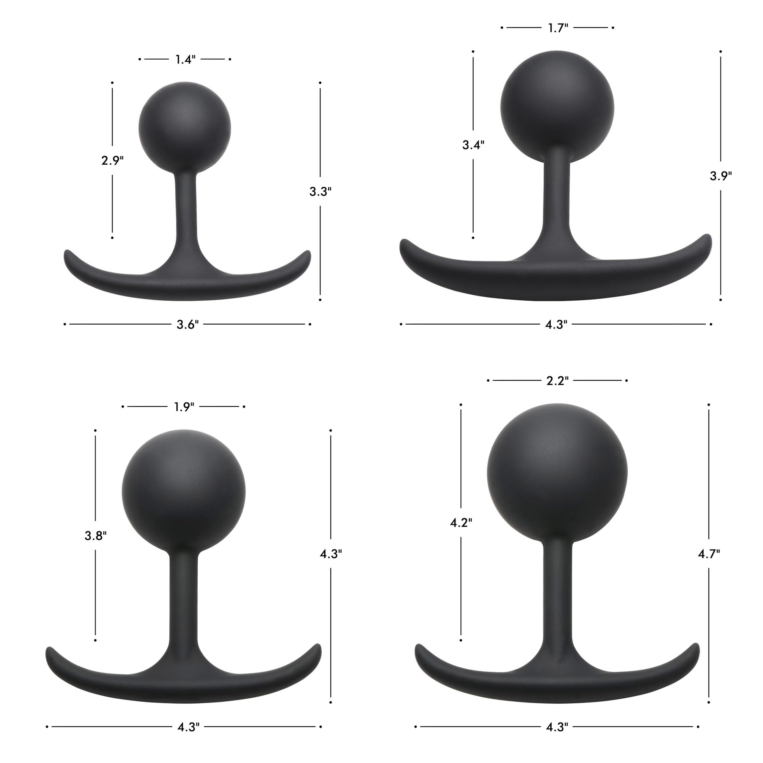 Amazon.com: HEAVY HITTERS Premium Silicone Weighted Anal Plug for Men Women  & Couples. Long Wear Comfort Butt Plug Sex Toy. Weighted Core with Slim  Neck and Base. 1.7 Inches Diameter, Black, Medium. :