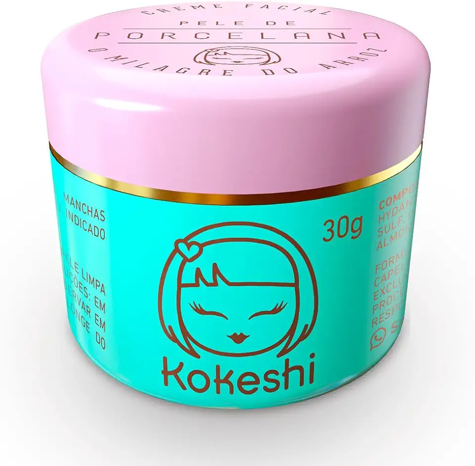 Creme Facial Pele de Porcelana Kokeshi
