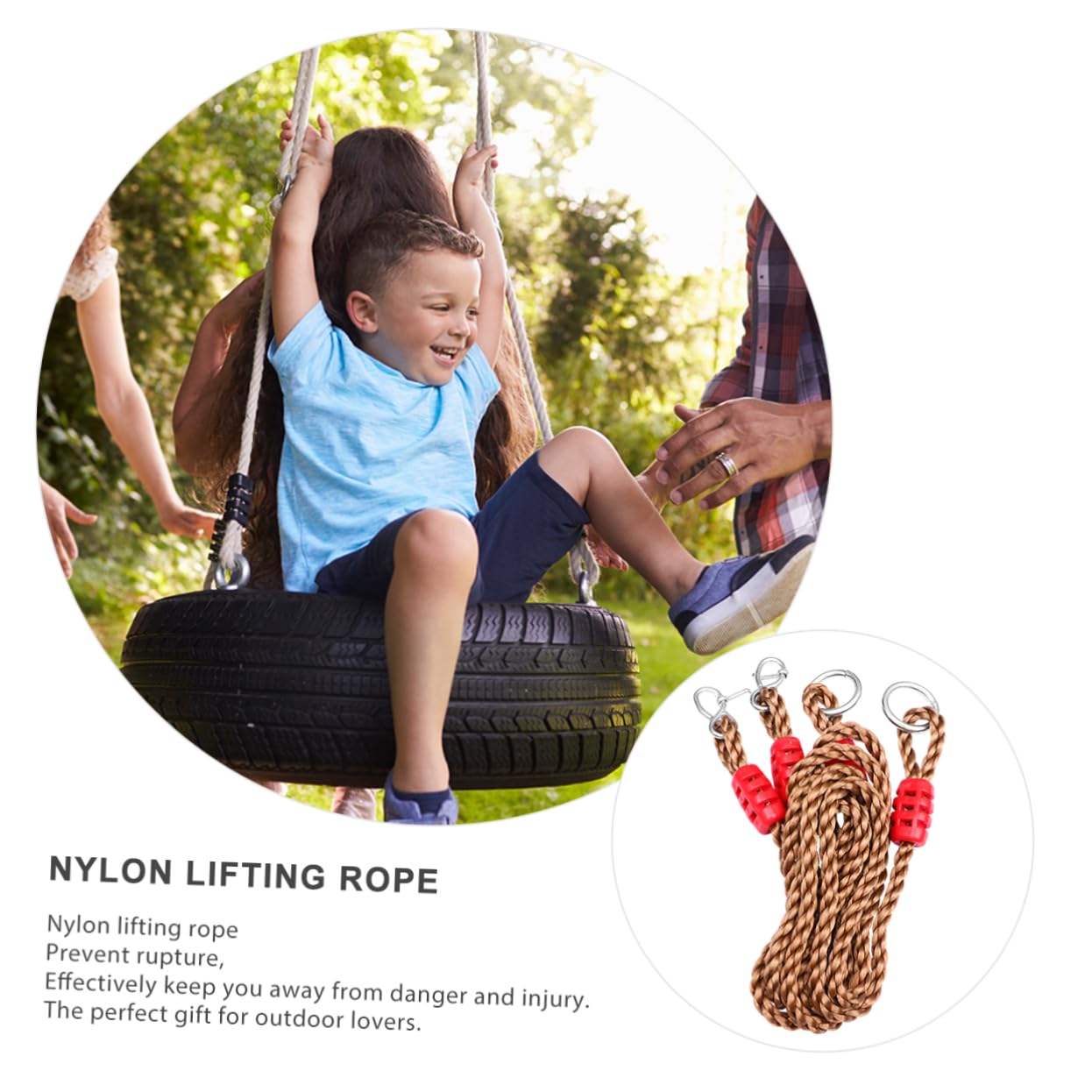 6pezzi Pz Cinghie Regolabili per Amaca da Giardino Nylon Accessori Sospesi per Esterni Facile Installazione e Utilizzo