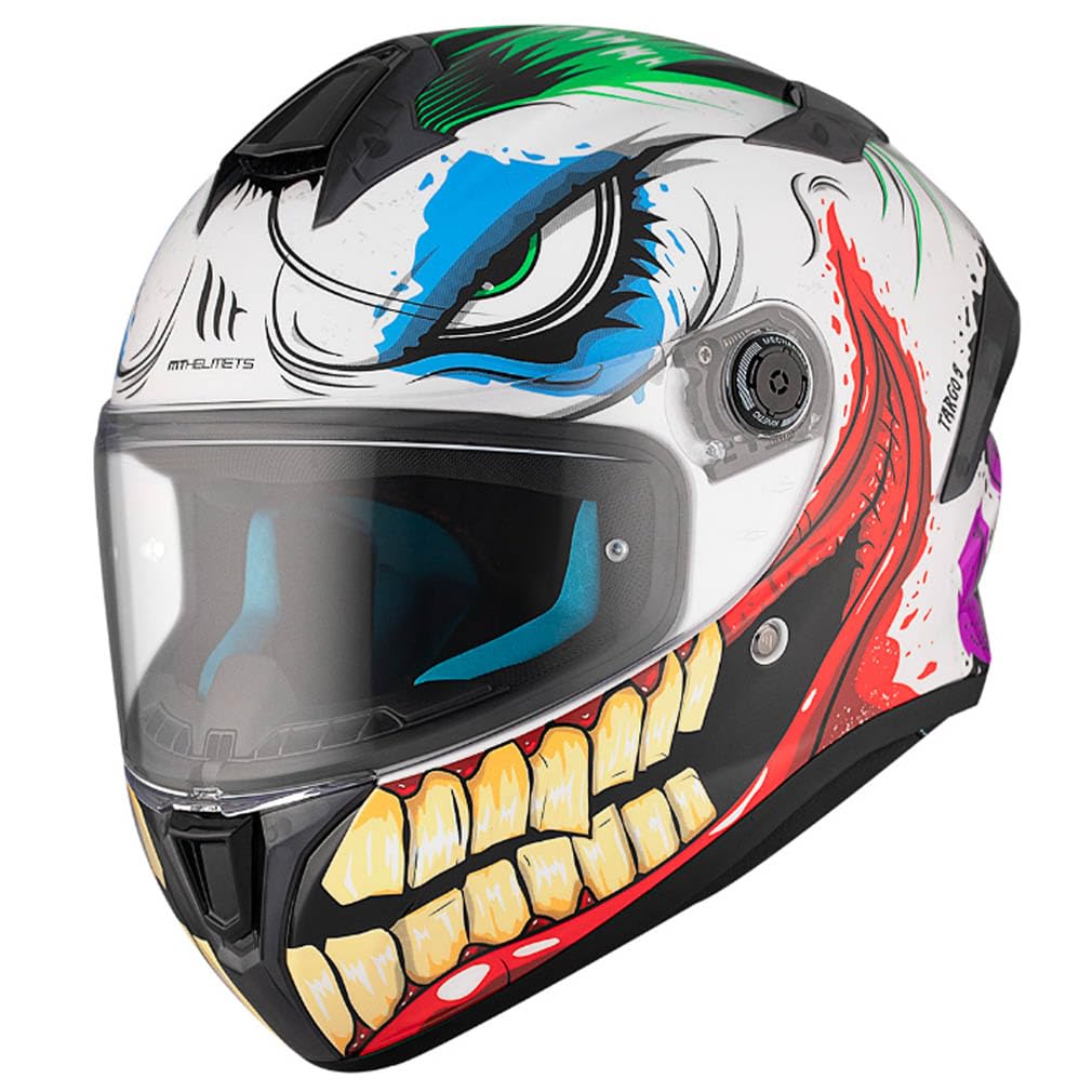 MT Helmets Targo S Joke - Casco de Moto Integral Joker Homologado 22.06